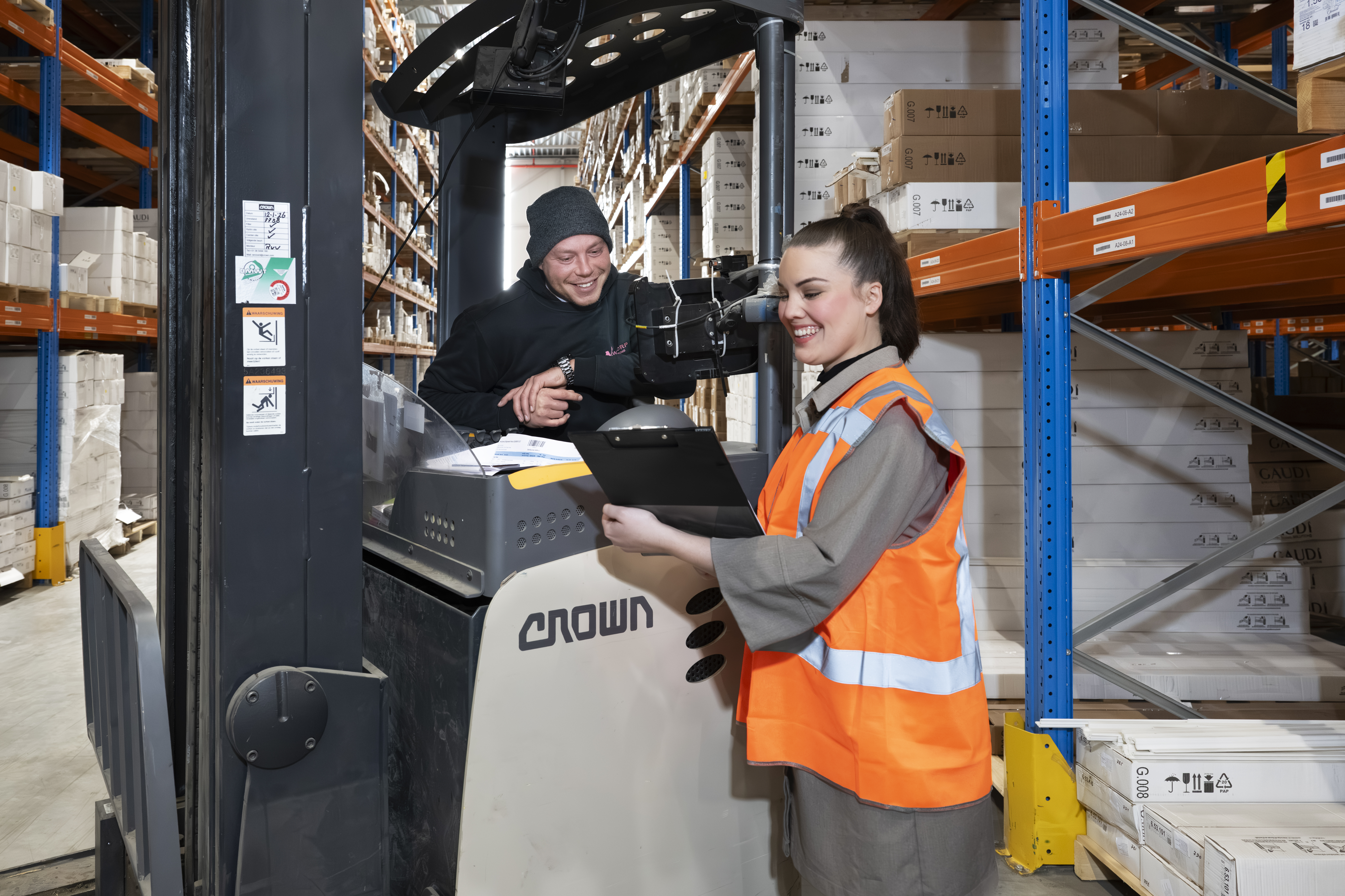 Logistics specialist managing goods and ensuring smooth distribution