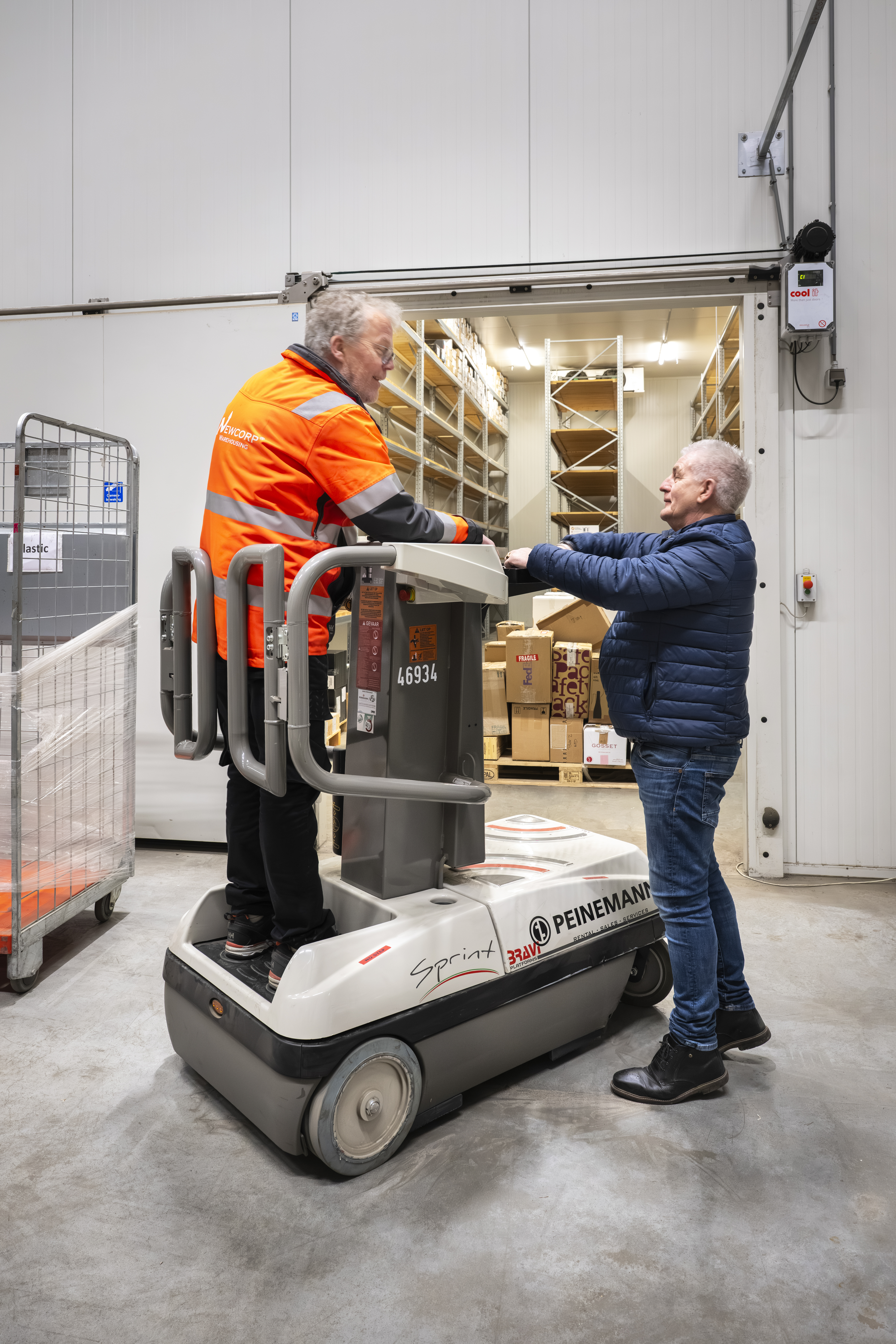 Warehouse team coordinating operations for efficient logistics management